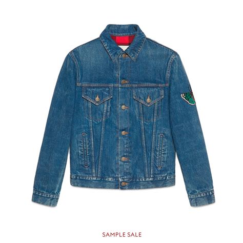 gucci men's denim|Gucci jacket men's cheap.